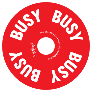 Busy Die-Cut door hanger