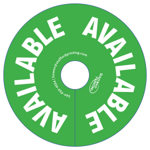 Available Die-Cut door hanger